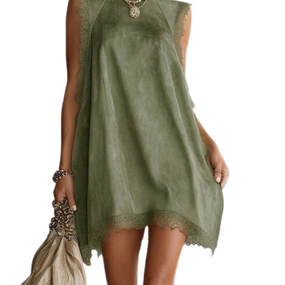 European And American-style High-neck Sleeveless