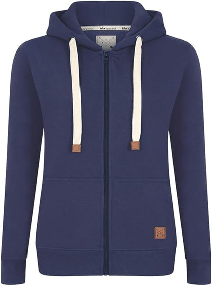Blu Apparel Womens Zip Hoodies Extra Warm women's Zipped Hoodie Ladies
