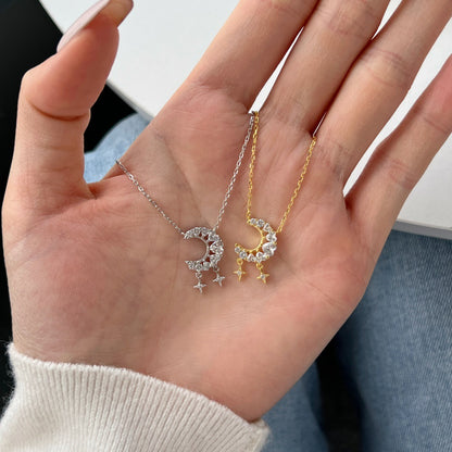 Necklace Moon Hollow Design XINGX Tassel Love Heart