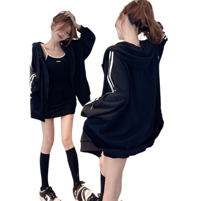 Women's Sleeveless Dress And Coat Two-Piece Set