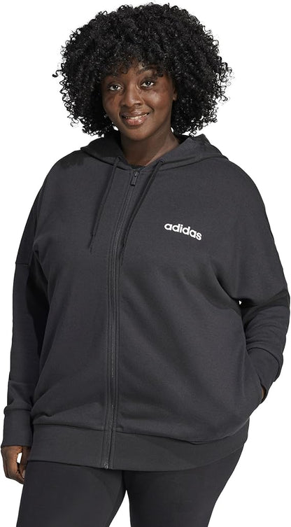 adidas Essentials Linear Full-Zip French Terry Hoodie
