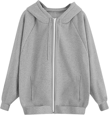 Yinguo Hoodies For Women UK Winter Jackets Oversized Hoodie Zip Up