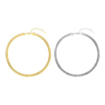 Titanium Steel Widened And Thickened Soft Snake Chain Necklace