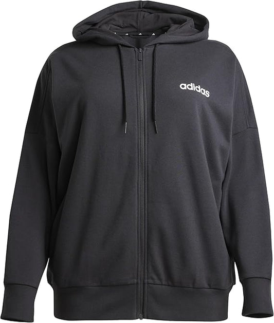 adidas Essentials Linear Full-Zip French Terry Hoodie