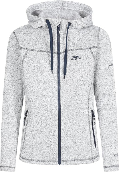 Trespass Womens Odelia Fleece Hoodie Jacket–Full Zip, Long